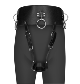Ouch! by Shots Riem met Vibrator Houder - Zwart