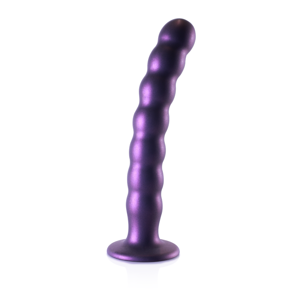 Ouch! by Shots Beaded Silicone G-Spot Dildo - 8'' / 20,5 cm
