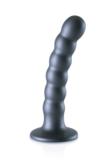 Ouch! by Shots Gekraalde Siliconen G-Spot Dildo - 5'' / 13 cm - Gunmetal