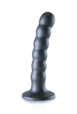 Ouch! by Shots Gekraalde Siliconen G-Spot Dildo - 5'' / 13 cm - Gunmetal