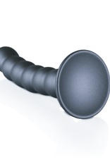 Ouch! by Shots Gekraalde Siliconen G-Spot Dildo - 5'' / 13 cm - Gunmetal