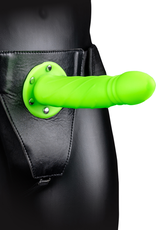 Ouch! by Shots Glow in the Dark Twisted Hollow Strap-On - 8 / 20 cm