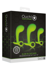 Ouch! by Shots Prostate Kit Set of 3 - Glow in the Dark