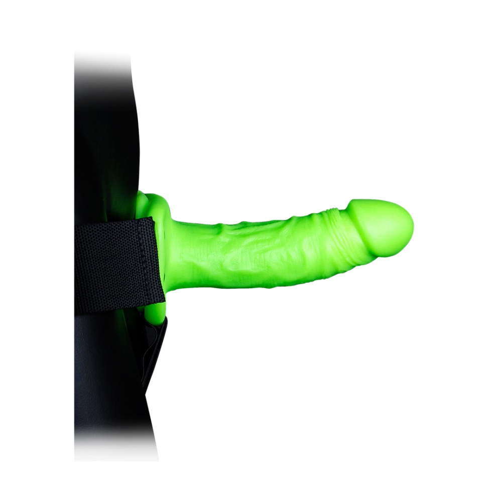 Ouch! by Shots Realistic Strap-On Harness - Glow in the Dark - 7 / 18 cm