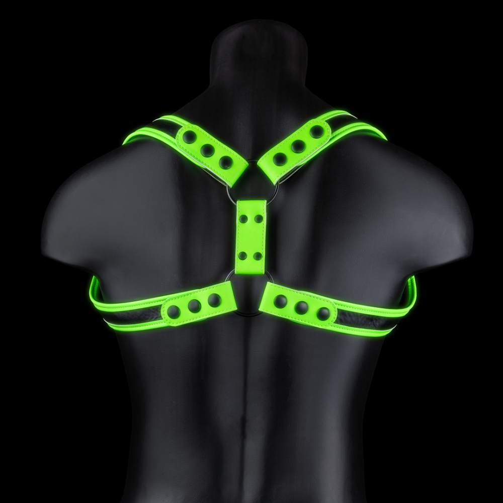 Ouch! by Shots Sling Harness - Glow in the Dark - S/M