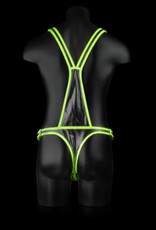 Ouch! by Shots Body-Covering Harness - Glow in the Dark - L/XL