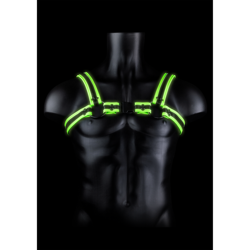 Image of Ouch! by Shots Buckle Harness - Glow in the Dark - S/M