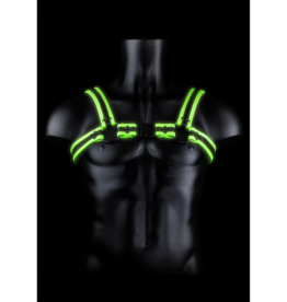 Ouch! by Shots Buckle Harness - Glow in the Dark - L/XL