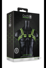 Ouch! by Shots Buckle Harness - Glow in the Dark - L/XL