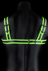 Ouch! by Shots Buckle Harness - Glow in the Dark - L/XL