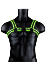 Ouch! by Shots Buckle Harness - Glow in the Dark - L/XL