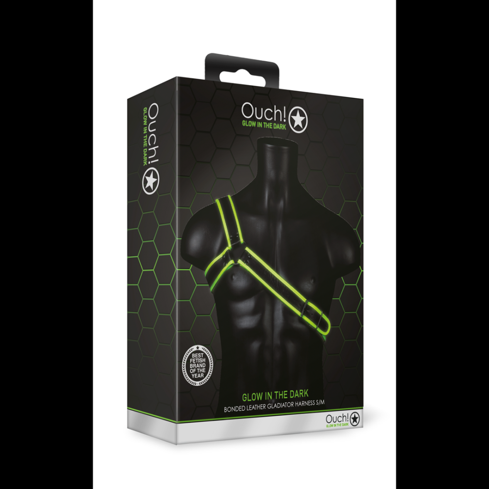 Ouch! by Shots Gladiator Armor - Glow in the Dark - S/M
