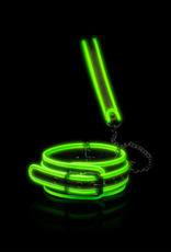 Ouch! by Shots Collar and Leash - Glow in the Dark