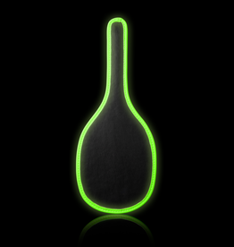 Ouch! by Shots Round Paddle - Glow in the Dark