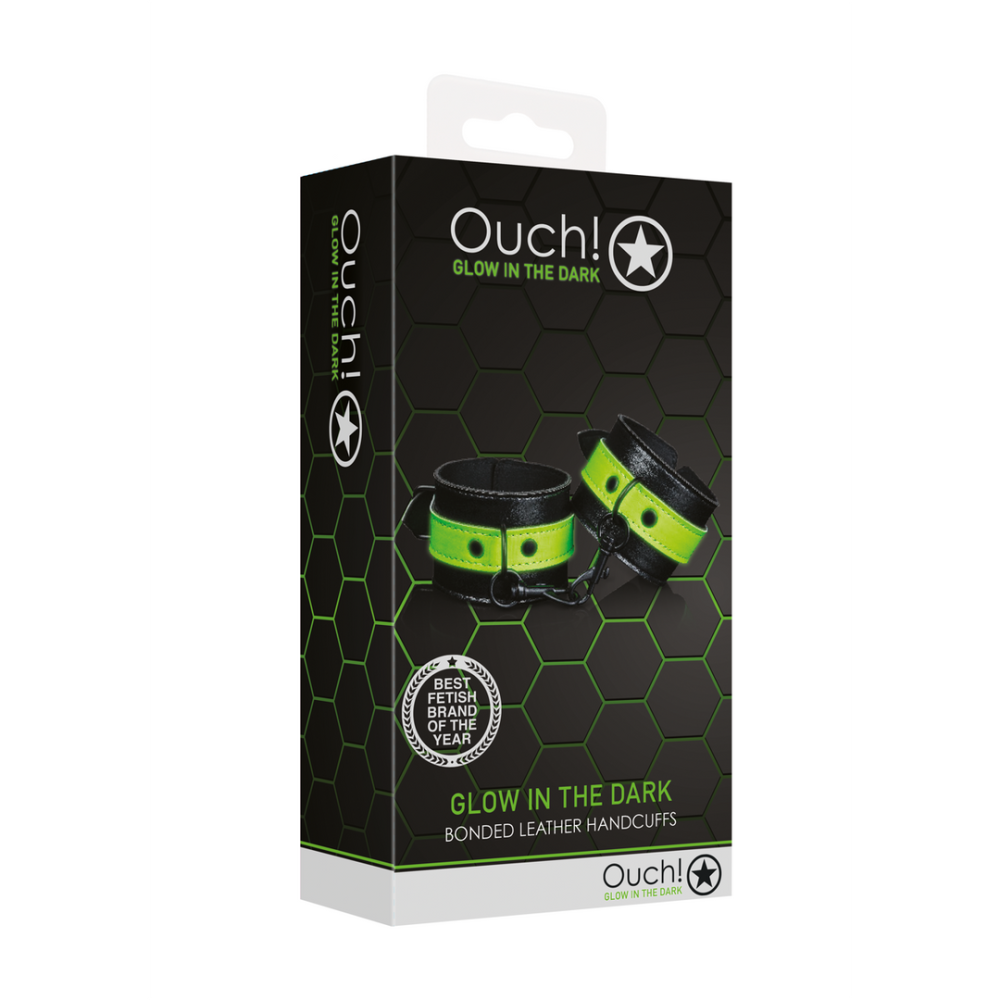 Ouch! by Shots Handcuffs - Glow in the Dark