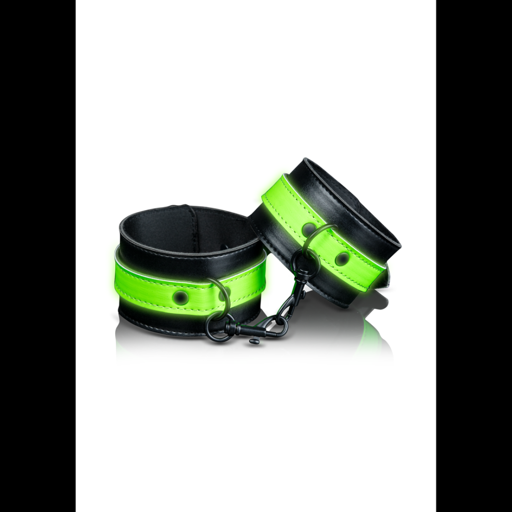 Ouch! by Shots Ankle cuffs - Glow in the Dark