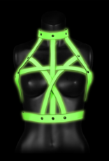 Ouch! by Shots Bra Harness - Glow in the Dark - S/M