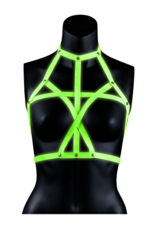 Ouch! by Shots Bra Harness - Glow in the Dark - L/XL