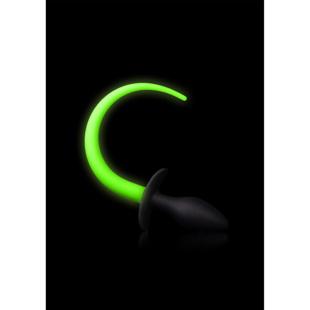 Image of Ouch! by Shots Puppy Tail Plug - Glow in the Dark