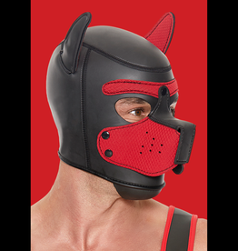 Ouch! by Shots Neopreen Puppy Mask - Rood