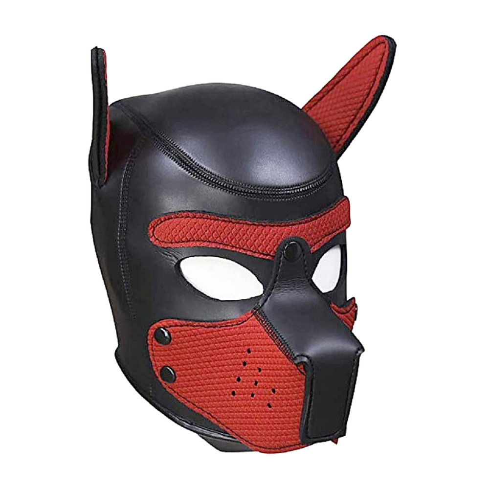 Ouch! by Shots Neoprene Puppy Mask - Red