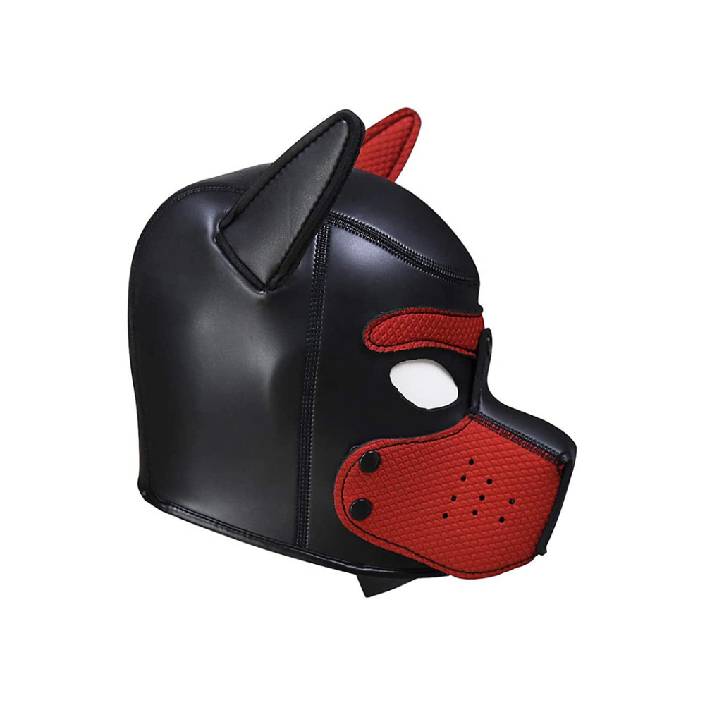 Ouch! by Shots Neoprene Puppy Mask - Red