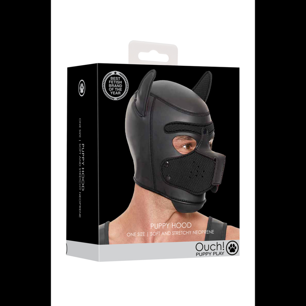 Ouch! by Shots Neoprene Puppy Mask - Black