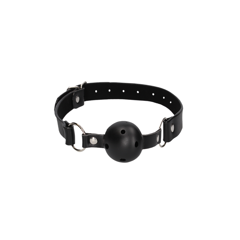 Ouch! by Shots Ademend Ball Gag met Tepelklemmen