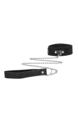 Ouch! by Shots Velcro Collar with Leash and Handcuffs