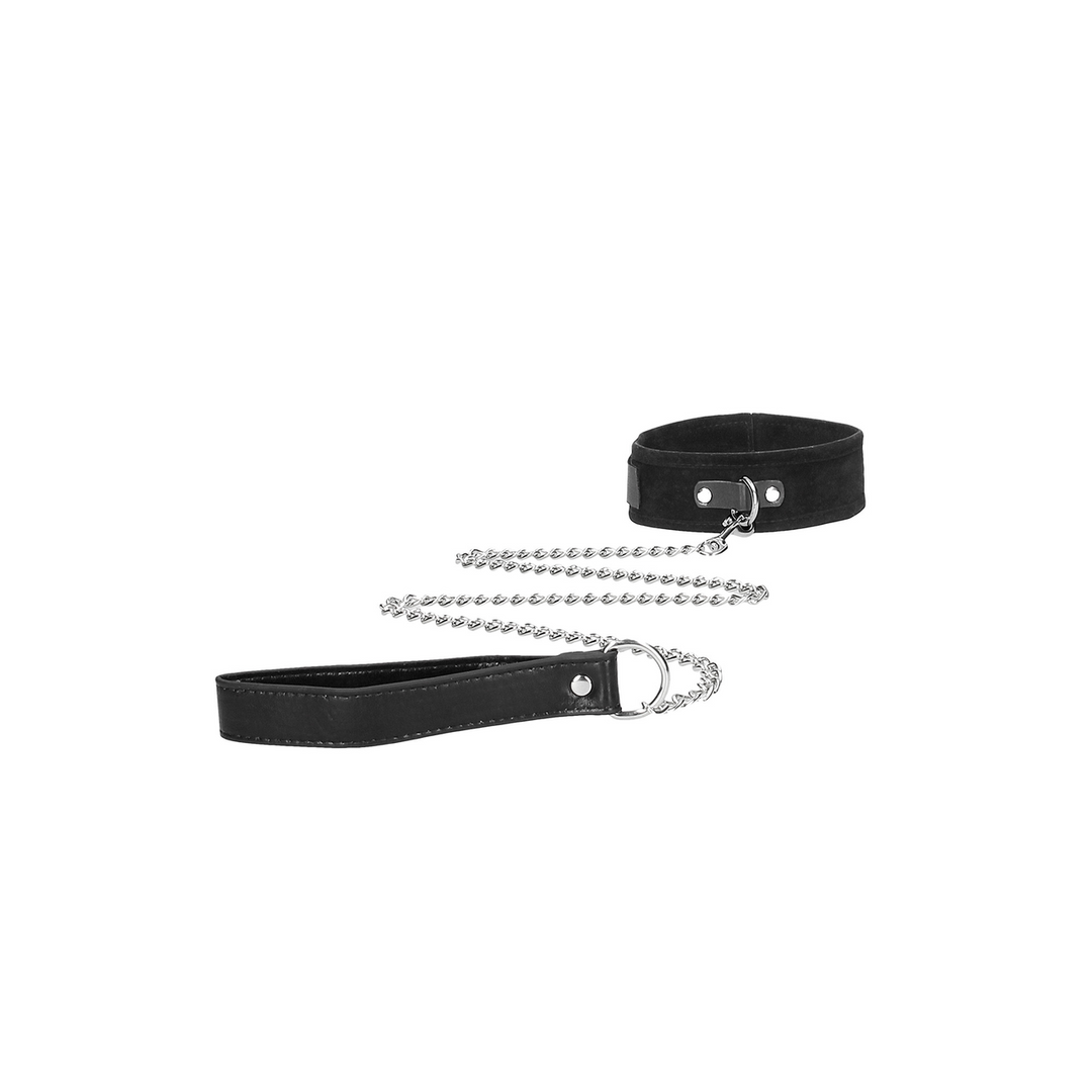 Ouch! by Shots Velcro Collar with Leash and Handcuffs