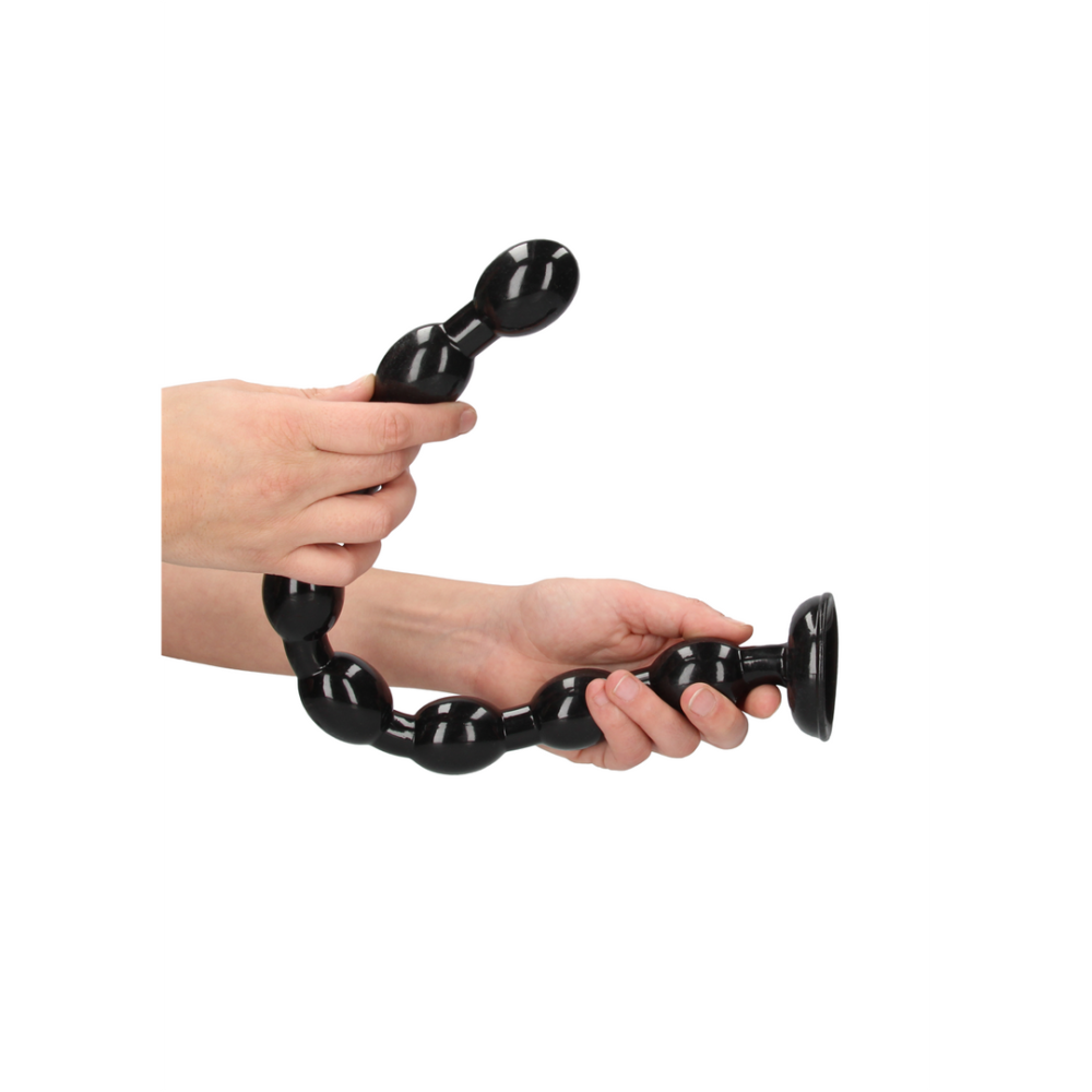 Ouch! by Shots Ass Snake Beaded Dildo - 19 / 48 cm