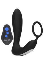 Ouch! by Shots E-stim Vibrating Butt Plug  Cockring