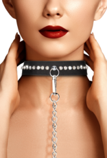 Ouch! by Shots Diamond Studded Collar with Leash