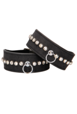 Ouch! by Shots Diamond Studded Ankle Cuffs
