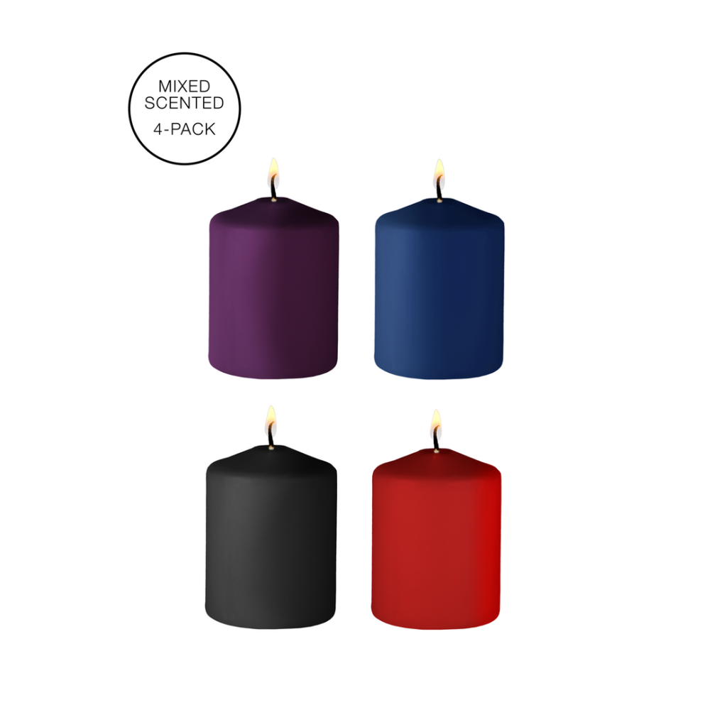 Ouch! by Shots Tease Candles - Mix - 4 Pieces - Multicolor