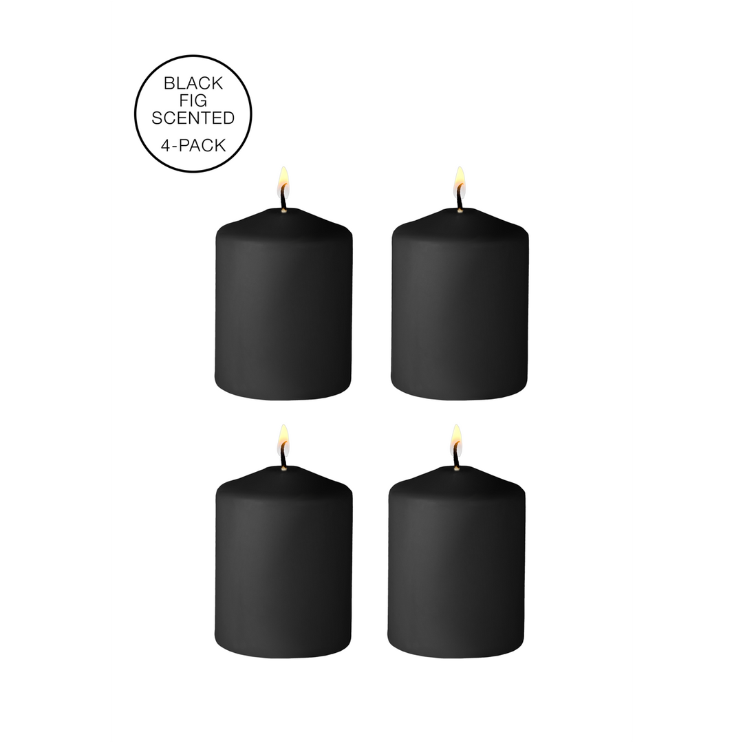 Ouch! by Shots Tease Candles - Disobedient - 4 Pieces - Black