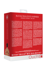 Ouch! by Shots Leren Bulldog Harnas met Gespen - S/M