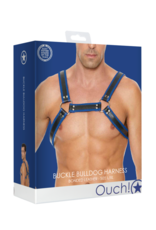 Ouch! by Shots Leren Bulldog Harnas met Gespen - L/XL