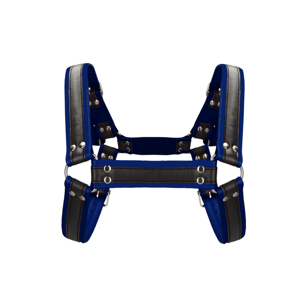 Ouch! by Shots Leren Bulldog Harnas met Gespen - L/XL