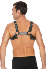 Ouch! by Shots Leren Bulldog Harnas met Gespen - L/XL