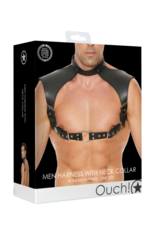 Ouch! by Shots Men's Harness with Collar - One Size