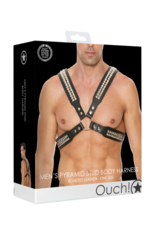 Ouch! by Shots Pyramid Stud Men's Body Harness - One Size