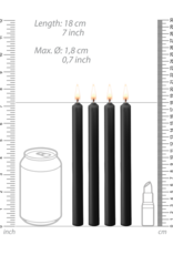 Ouch! by Shots Teasing Wax Candles - 4 Pieces - Large - Black