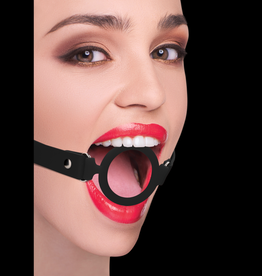 Ouch! by Shots Silicone Ring Gag with Leather Straps