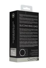 Ouch! by Shots Silicone Ring Gag with Leather Straps