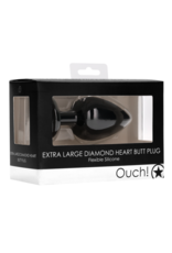 Ouch! by Shots Diamond Heart Butt Plug - Extra Large