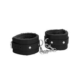 Ouch! by Shots Plush Leather Ankle Cuffs