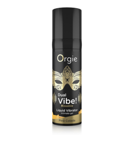 Orgie Dual Vibe! Kissable Liquid Vibrator - Pina Colada - 0.5 fl oz / 15 ml