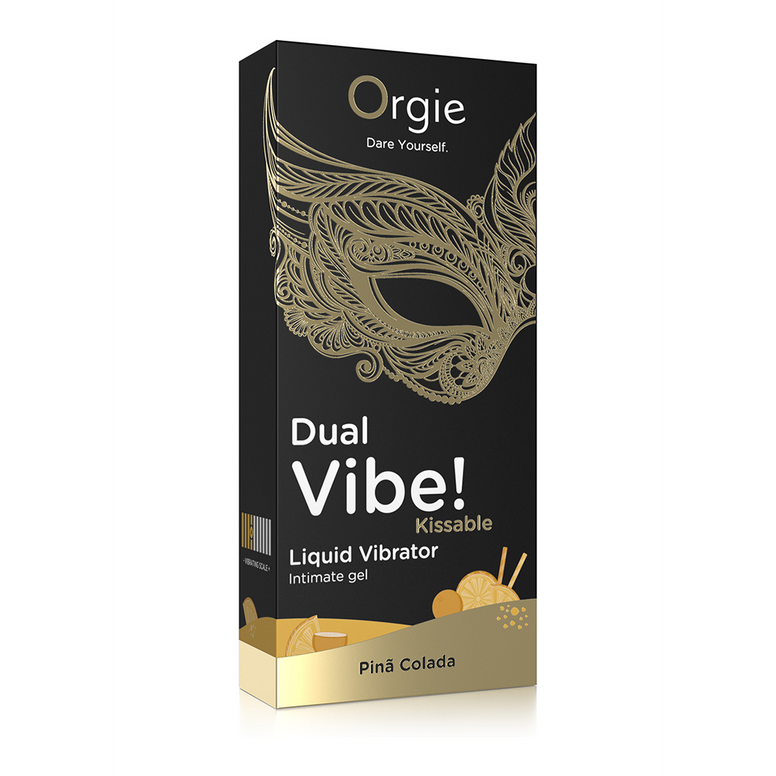 Orgie Dual Vibe! Kissable Liquid Vibrator - Pina Colada - 0.5 fl oz / 15 ml