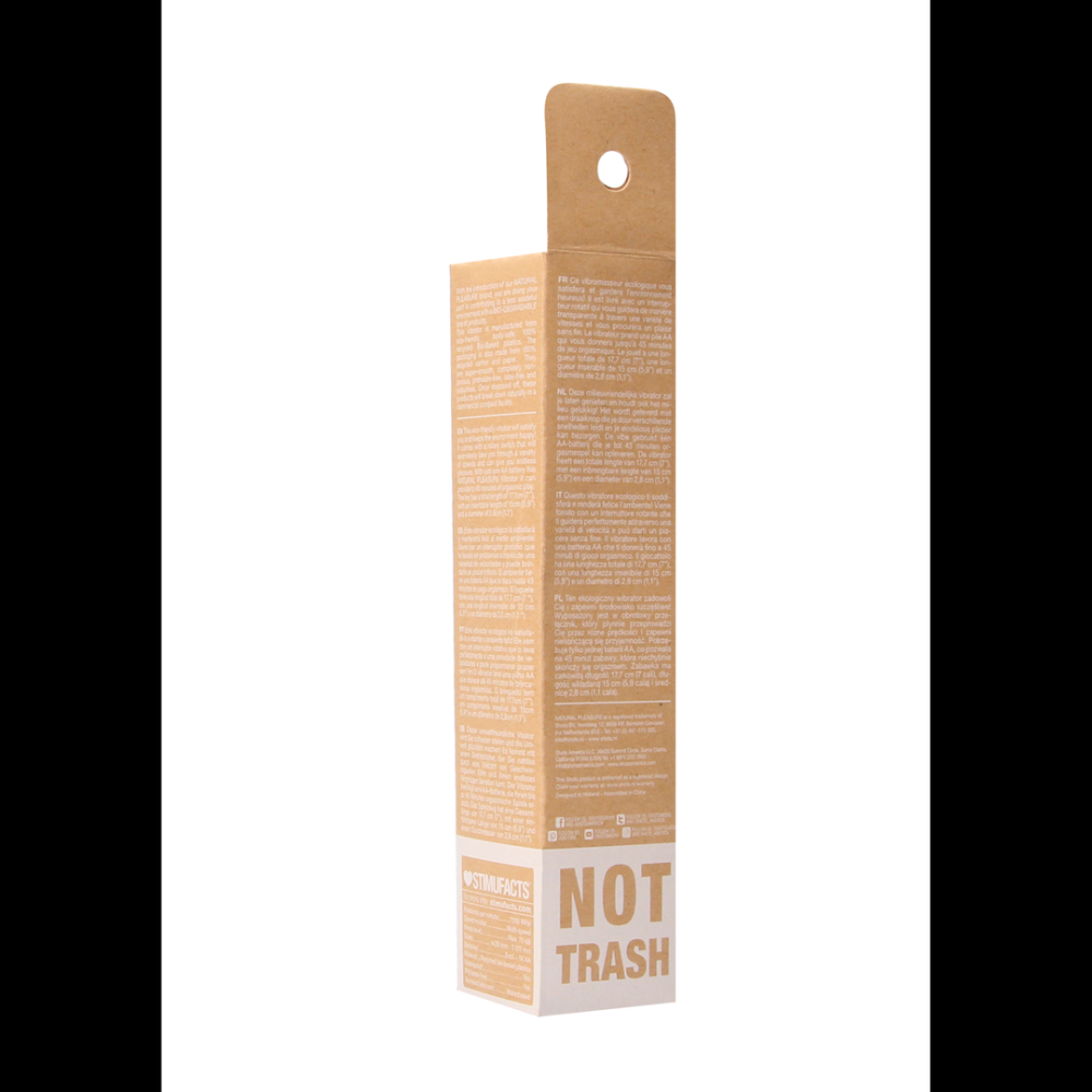 Natural Pleasure by Shots Biologisch afbreekbare Vibrator - 7 / 18 cm